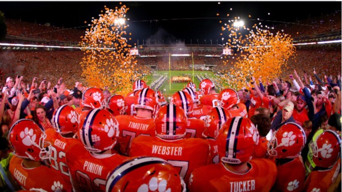 The stadium in Clemson, S.C., called Death Valley. (Getty Images)