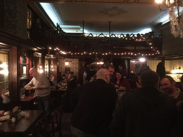 The back room had a crowd, too.