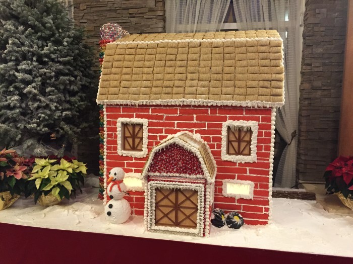 Red brick gingerbread.