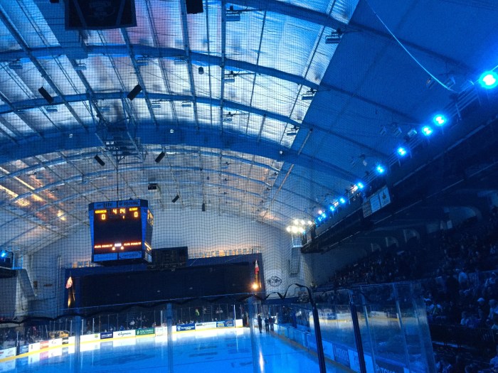 Pre-game light show.