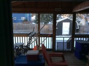 Cold off the back porch.