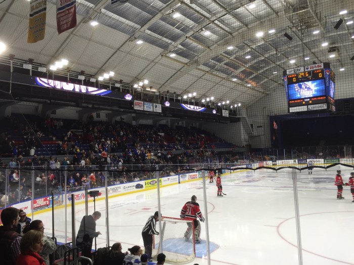 Fun behind the goal. 