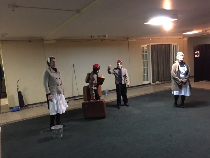 This is what the cleaning and bellhop crews wore.