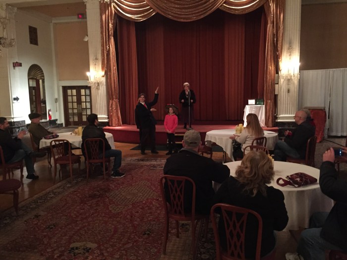 Modeling hats in the Persian Terrace. 