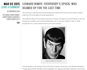 (From funnynameblogs.com)