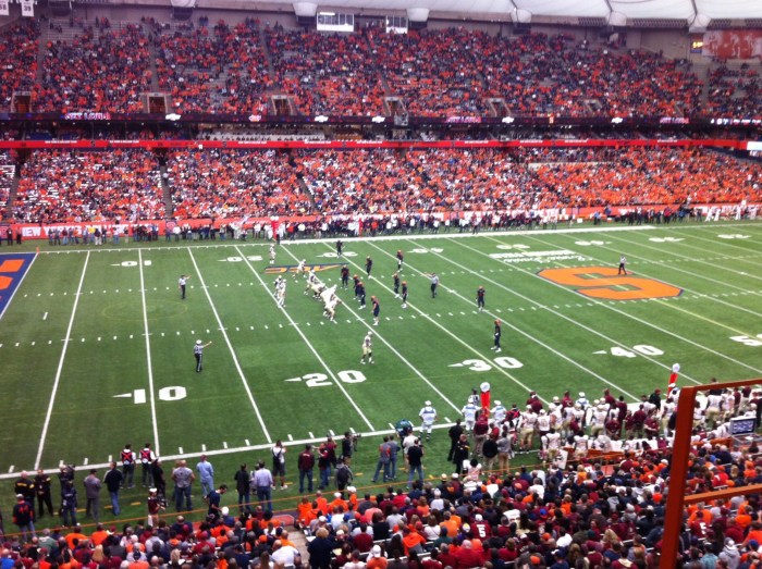 People were pumped as Syracuse hosted defending national champion Florida State. 