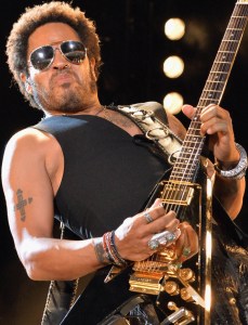 Lenny Kravitz, playing hard. (Getty Images file photo)