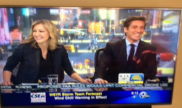 Why are you laughing, David Muir, you used to live here.