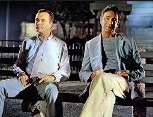 Walter Matthau, right, and Jack Lemon as the silver screen Oscar Madison and Felix Ungar.