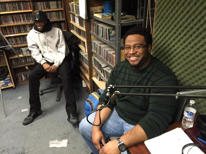 Arion Mims, left, shoots video, and T talks about everything.