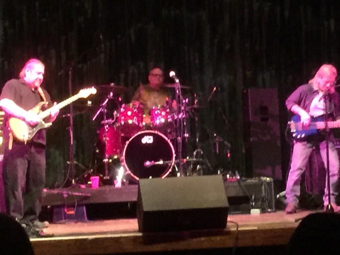 Phil Petroff, left, with Dave Olson on drums and Greg 'Creamo' Liss on bass.