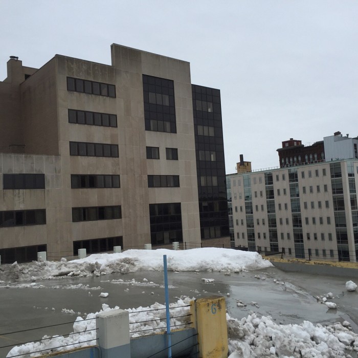 Warren Street parking garage.
