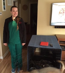 Dressed to work at St. Joseph's in Syracuse, N.Y.