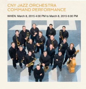 Central New York Jazz Orchestra, ready to swing Sunday. (From cnyjazzarts.org.)