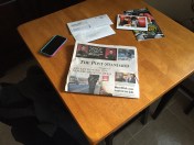 The front page, above the fold.