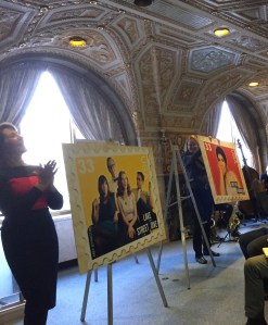 Lake Street Dive and Aretha Franklin will perform at the M&T Syracuse Jazz Fest on July 18, and their stamp posters are revealed by Carrie Lazarus and Joanie Mahoney, respectively. 
