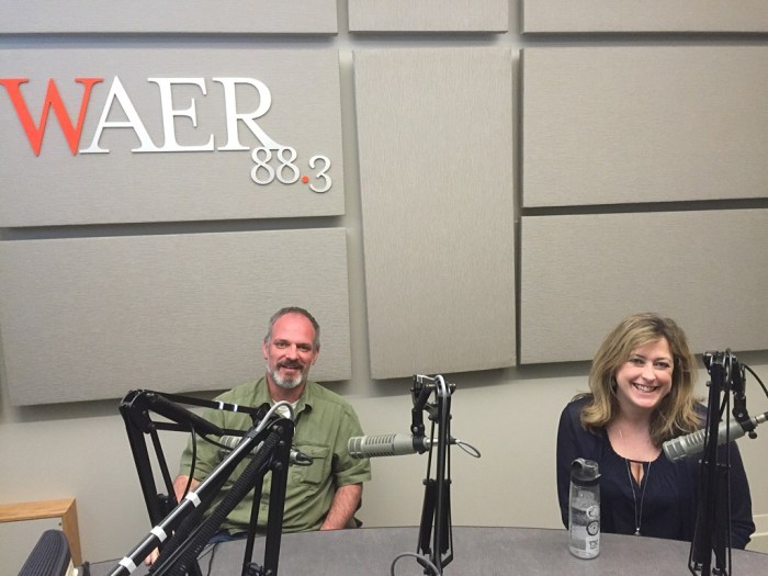 Eric McElveen and Julie Briggs, ready to talk about the blues.