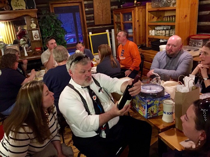 Brian McDowell, center of attention one more time. 