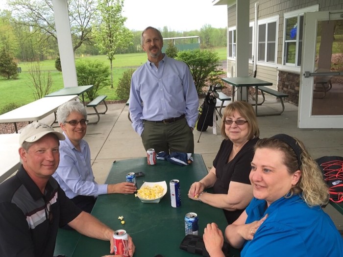 The golfing gang at Northern Pines.