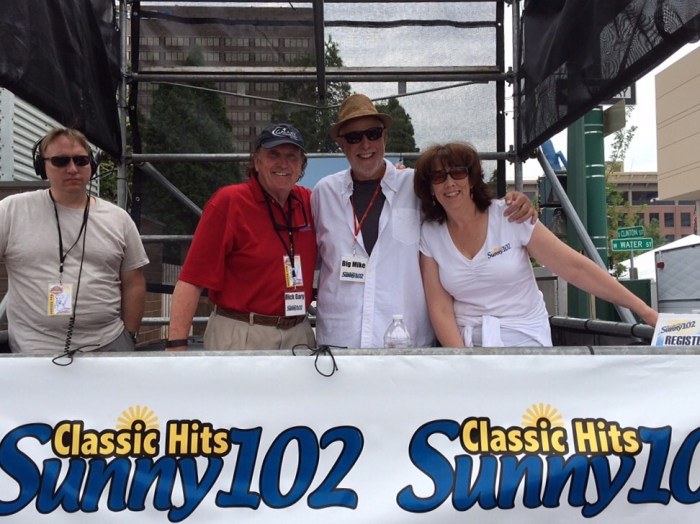 Big Mike Fiss, at the center of attention.