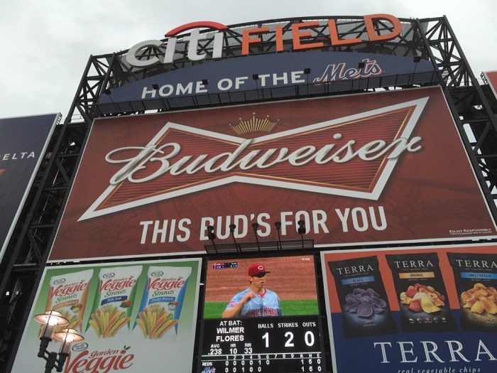 A scoreboard behind the scoreboard.