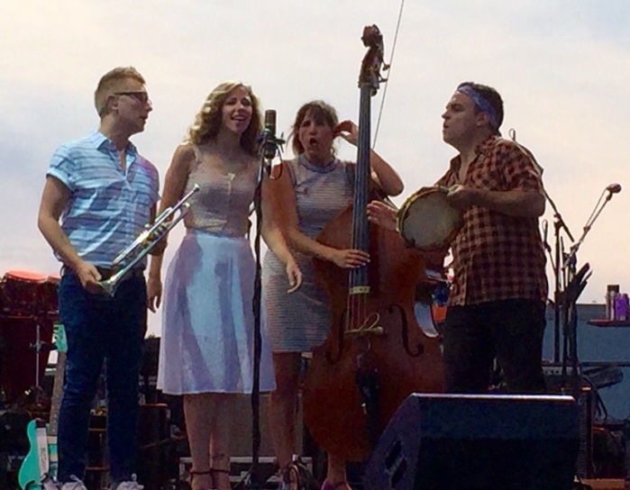 Taking the Lake Street Dive to Onondaga Community College Saturday is Mike 'McDuck' Olson, Rachael Price, Bridget Kearney and Mike Calabrese at the M&T Syracuse Jazz Fest.