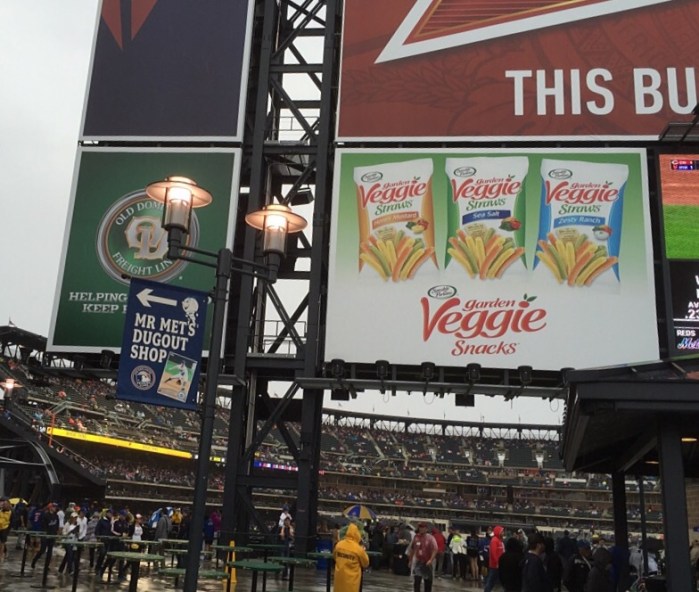 That's another scoreboard facing a plaza.