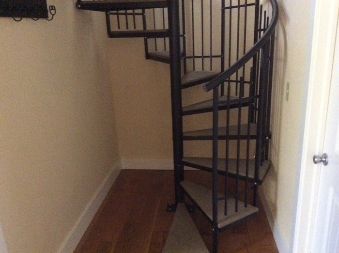 It was hard to get our suitcases up.