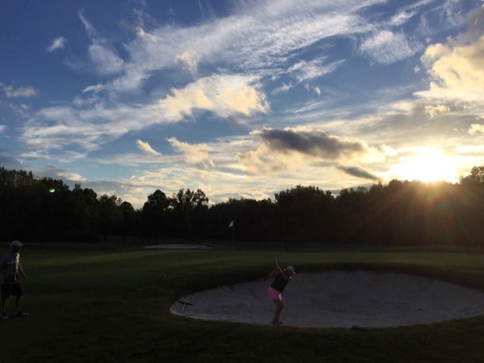 Nature can't be beat on hole six.