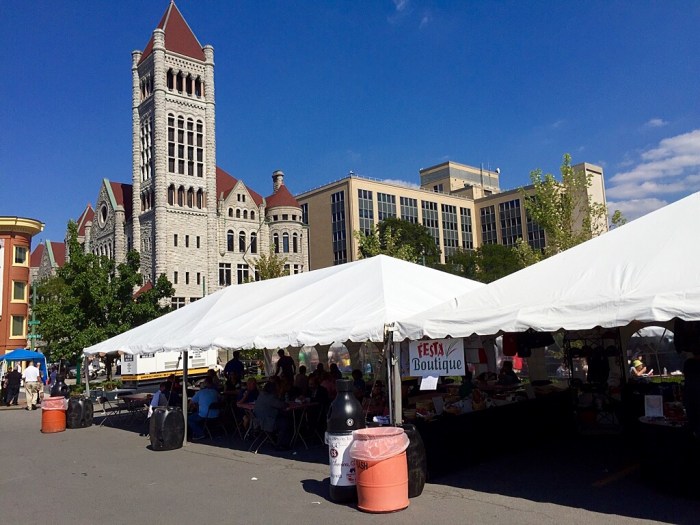 The castle-like City Hall to the left is one of my favorites. 
