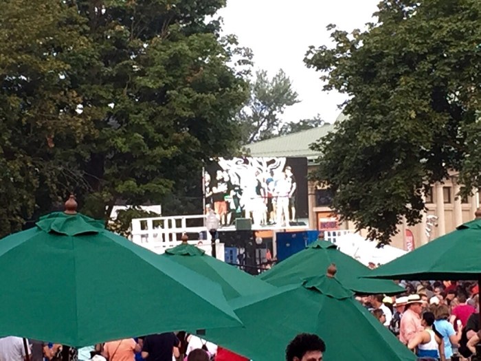 Pre-show activity zoomed in with my iPhone 6.