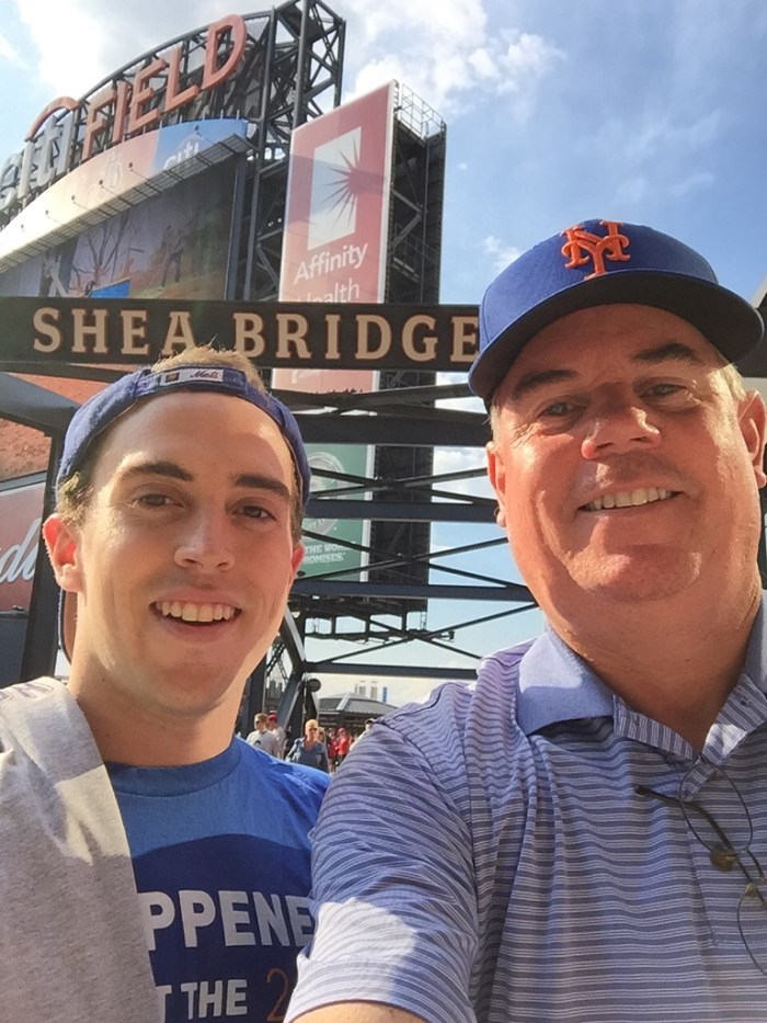 Brad and Jimmy Johnson at Citi Field. 