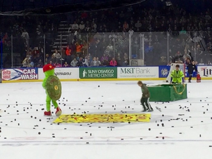 The puck stops near.