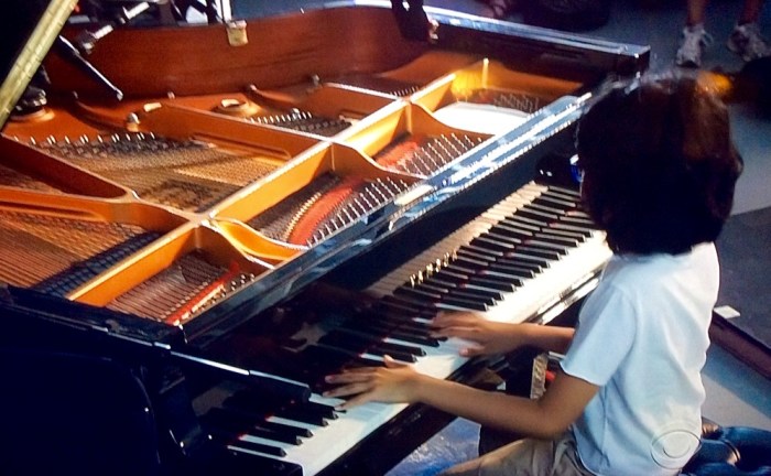 Talented jazz child. (From my wide-screen)