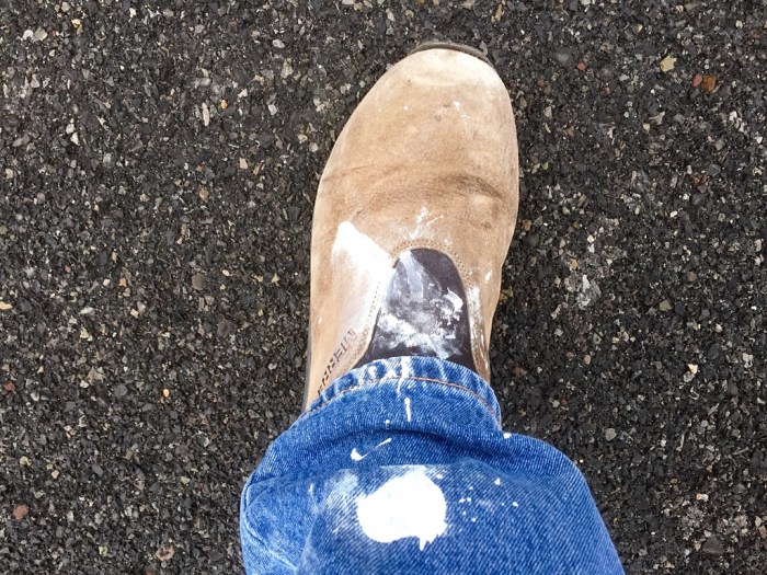 My comfortable, sturdy work shoes.