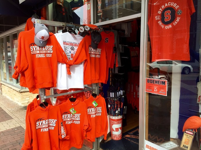 Syracuse supports the Orange.