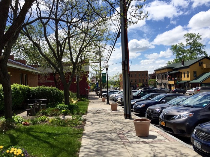 Going out the side door.