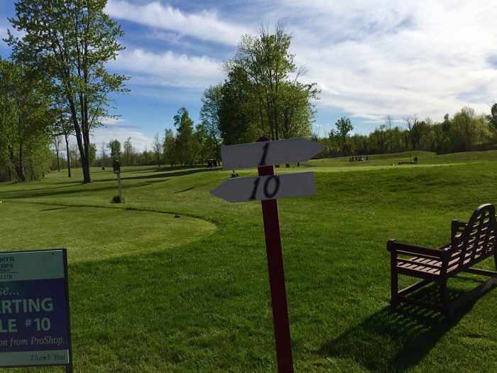 We went to the left.