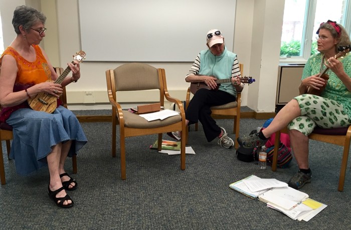 Pat Doherty and students.