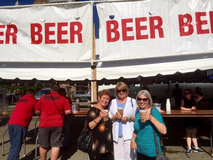 The women of Girls Getaway: Chris, Georgia and my dear wife Karen.