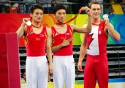 Chinese trampoline gold medal winner Dong Dong. (From WikiPedia)