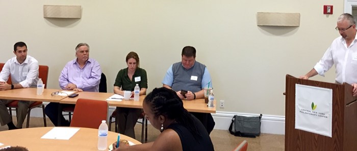 Some panelists check their own social media.