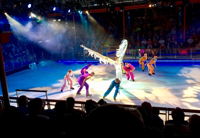 Take wing on the ice.