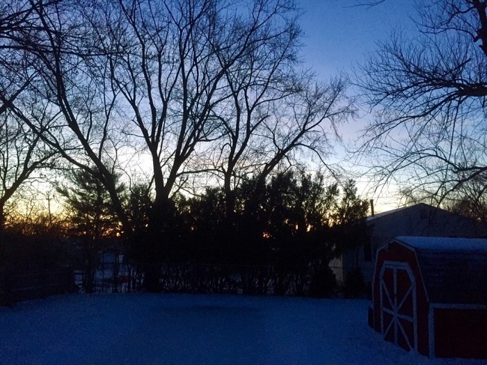 Getting ready for its entrance.