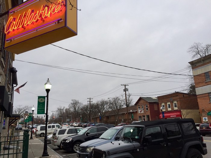 Tulip Street in the light of gray.