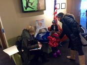 Two kids wishing us well. 