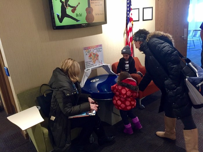 Two kids wishing us well. 