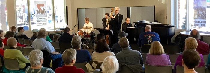 Keeping the patrons happy at the Liverpool Public Library.