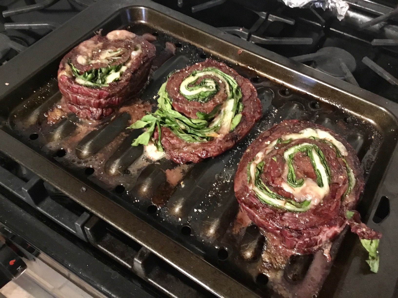 Wrapped steaks